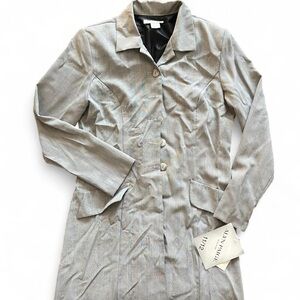 VINTAGE Alyn Paige New York Checkered Long Rayon Blazer 11